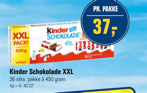 Kinder Schokolade Xxl Tilbud Hos Otto Duborg