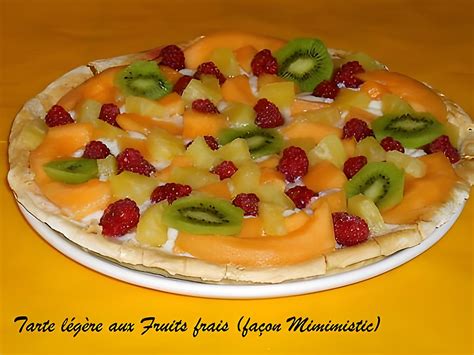 Recette de Tarte Légère aux fruits frais