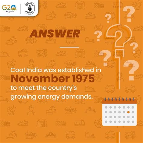 Coal India Limited On Twitter Question In Which Year Was Coal India