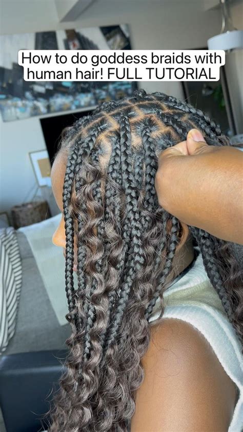 How To Do Goddess Braids With Human Hair FULL TUTORIAL HUMAN HAIR