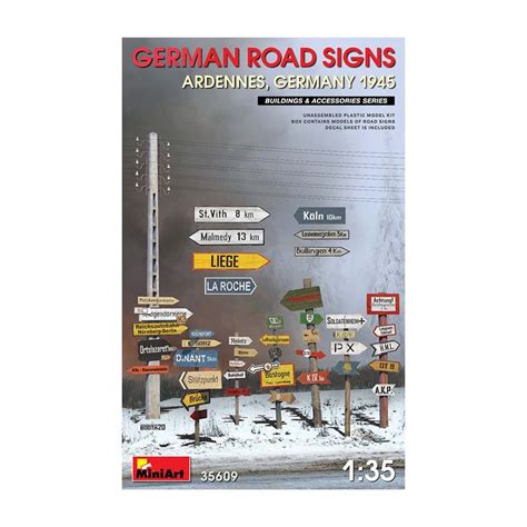 German road signs. MINIART 35609