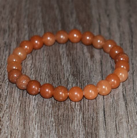 8mm Bracelets For Women Orange Aventurine Bracelet Gift For Etsy