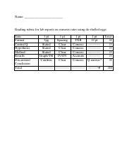 Grading Rubric Lab Report Osmosis Deshelled Eggs Pdf Name Grading