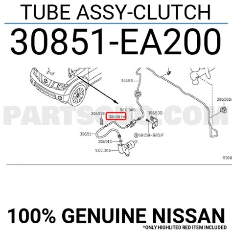 TUBE ASSY CLUTCH 30851EA200 Nissan Parts PartSouq