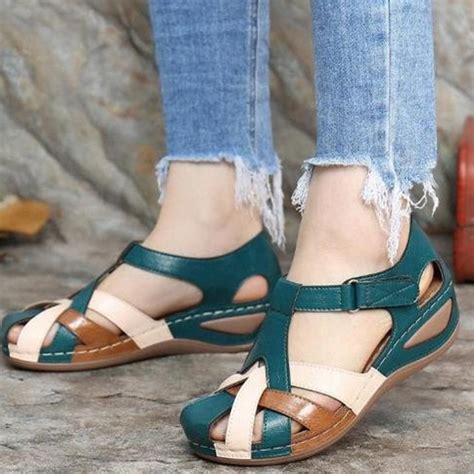 Juebong Sandals Clearance For Womens Wedge Sandals Open Toe Summer Orthopedic Sandal Beach