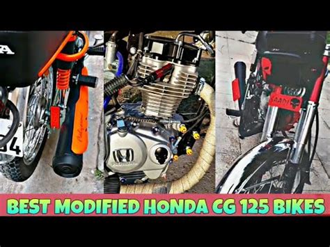 Best Modified Honda Cg 125 In Pakistan PAK BIKER HAMMAD MALIK YouTube