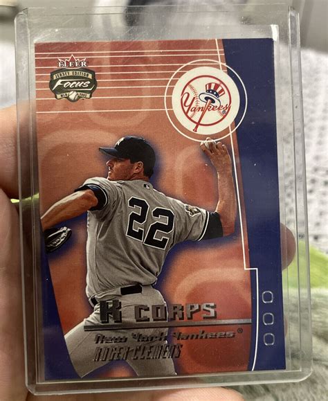 2002 Fleer Focus Jersey Edition K Corps Roger Clemens 1 Of 15 HC EBay