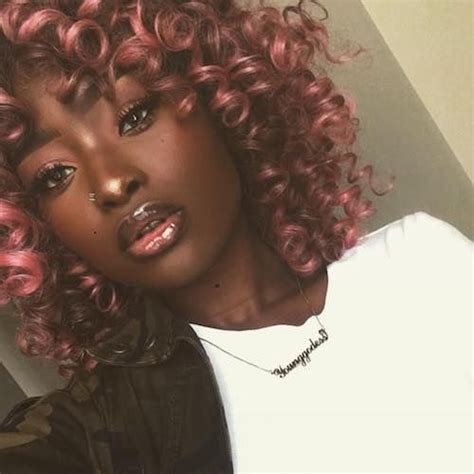 51 Best Hair Color For Dark Skin That Black Women Want Cabelo Colorido Cabelo Afro Cores De