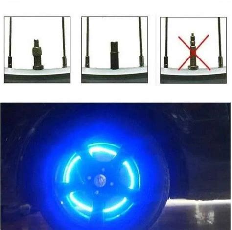 Firefly Spoke Led Wheel Valve Stem Cap With Sensor Light For Outside