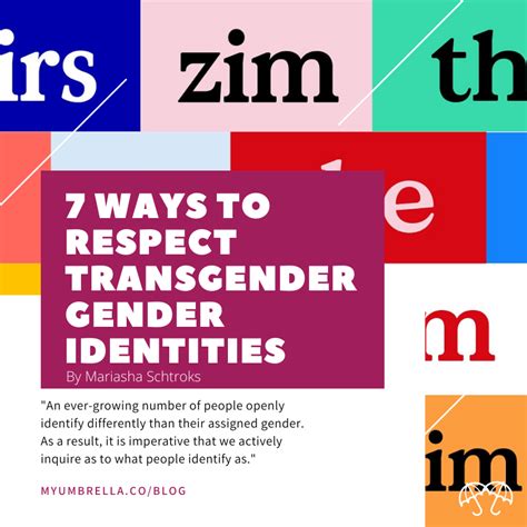 7 Ways You Can Respect Gender Identities Myumbrella