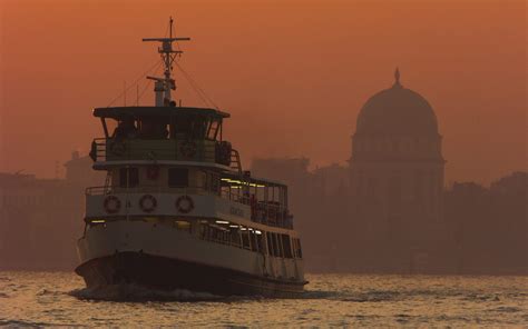 The first water bus in Venice - Lido di Venezia