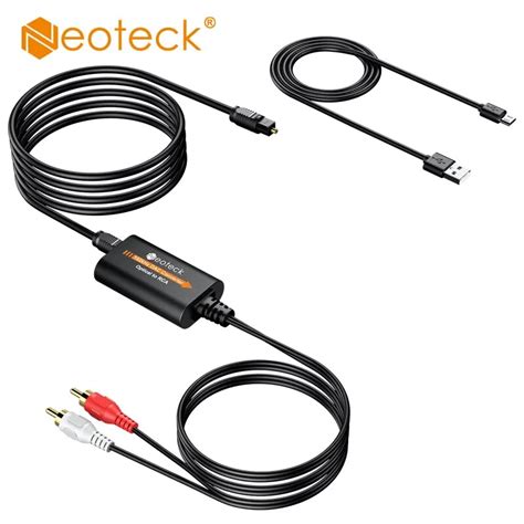 Neoteck 192kHz Digital Para Anal Gico Conversor De Udio Ptico Toslink