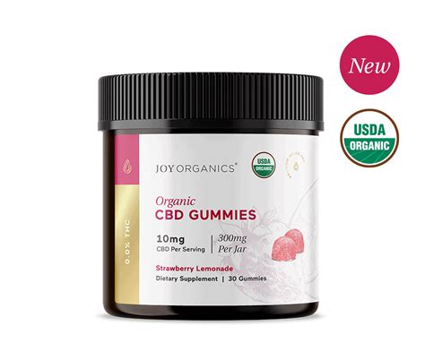 Joy Organics Cbd Gummies Strawberry Lemonade Broad Spectrum Thc Free