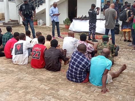 Police Parades 18 Suspects For Alleged Cultism Kidnapping Armed