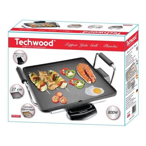 Teppan yaki grill plancha Techwood Cdiscount Electroménager