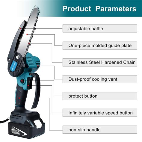 Snapklik Mini Chainsaw Inch For Makita V Lxt