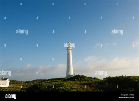 Slangkop Lighthouse in Kommetjie Cape Peninsula near Cape Town Stock ...