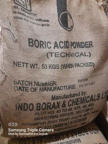 Industrial Grade White Boric Acid Powder 10043 35 3 50 Kg Bag At Best Price In Hooghly