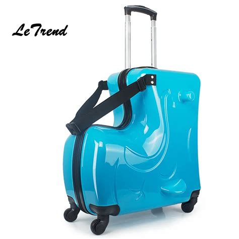 LeTrend Fashion Cute Kids Trolley Suitcases On Wheels Children Carry On Spinner Rolling Luggage ...