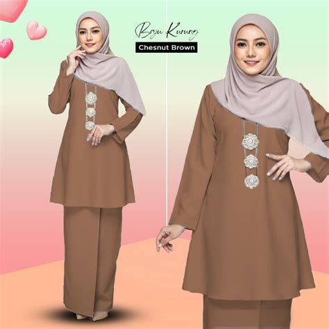 BAJU KURUNG RIAU S 2XL BAJU KURUNG MODEN MURAH PLUS SIZE MUSLIMAH