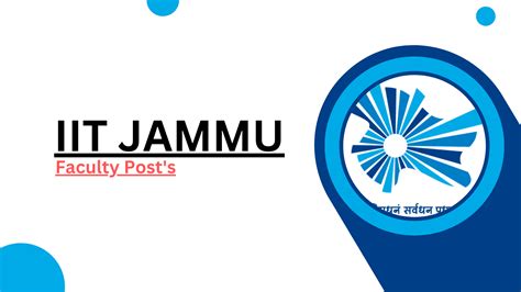 Iit Jammu Faculty Recruitment Iit Jammu Assistant Professor