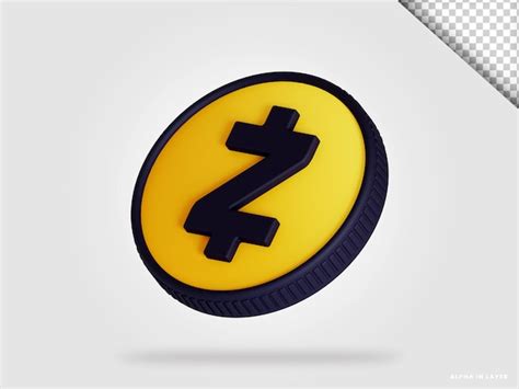 Premium Psd Zcash Zec Cryptocurrency Coin D Rendering Isolated