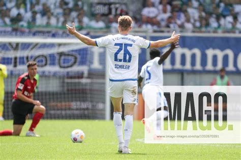 Luca Schuler Fc Magdeburg Ger Sv Wehen Wiesbaden Vs Fc