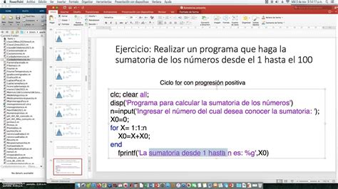 Programación En Matlab Acumuladores Sumatorias Suma De Gauss Youtube