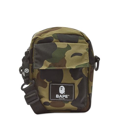 A Bathing Ape 1st Camo Mini Shoulder Bag Green End Es