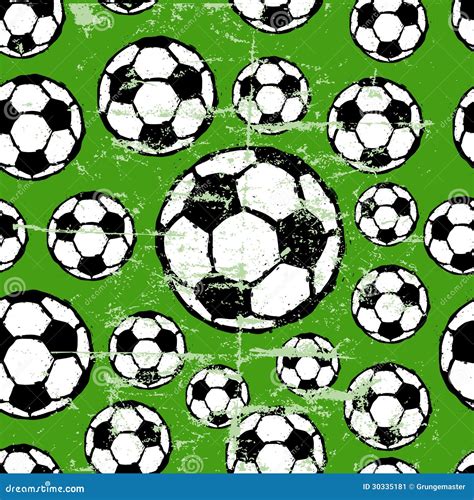 Seamless Soccer Pattern Stock Vector Illustration Of Playground