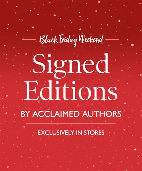 Signed Edition Books Black Friday | Barnes & Noble®