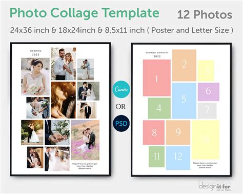 Collage Templates Archives - Design It For - Our Digital Designs For You