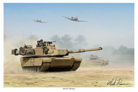 M1A2 Abrams Painting by Mark Karvon - Pixels