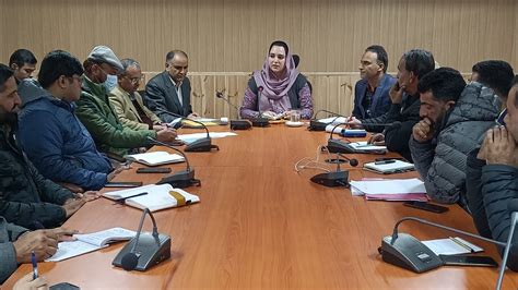 B V Dc Baramulla Dr Syed Sehrish Asgar Ias Finalizes Action Plan