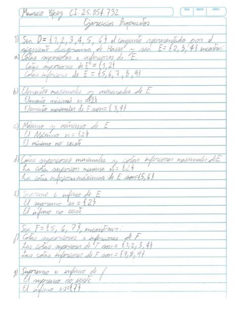 Ejercicios Propuestos Reticulados Estructuras Discretas Ii Uft Pdf