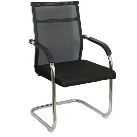 Mild Steel 1 Seater Iron Office Executive Visitor Chair With Armrest