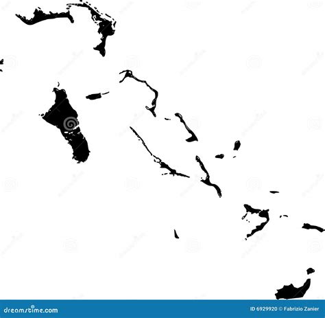 Vector Map Of Bahamas Stock Vector Illustration Of Fluttering 6929920