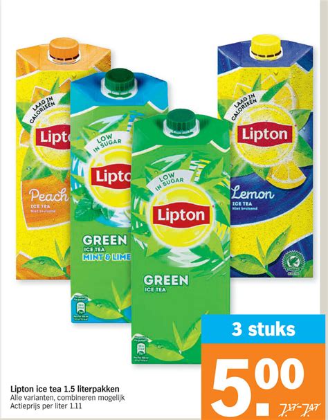 Lipton Ice Tea Literpakken Promotie Bij Albert Heijn