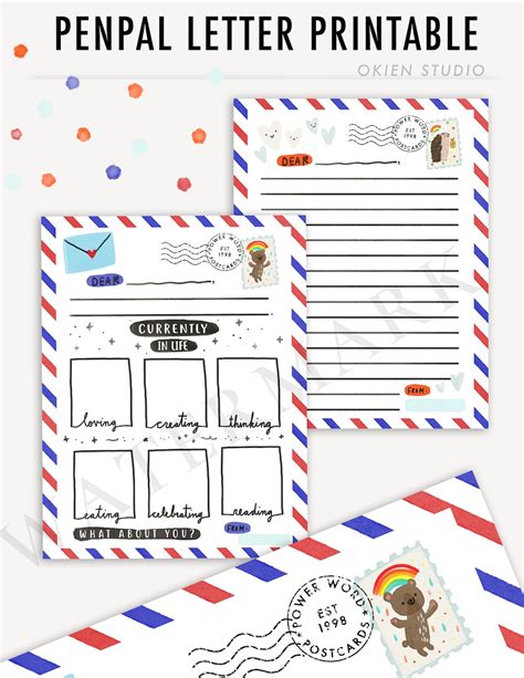 Pen Pal Letter Template