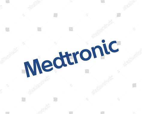 Medtronic Rotated Logo White Background Editorial Stock Photo - Stock ...