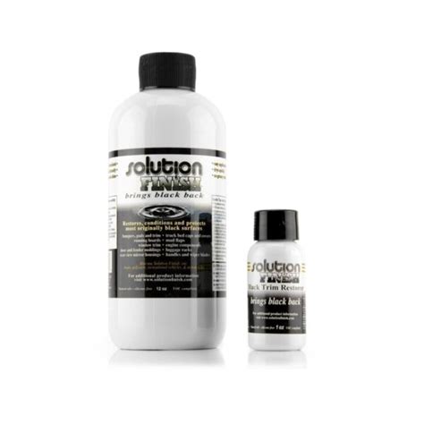 Solution Finish Black Trim Restorer – UM Distributors