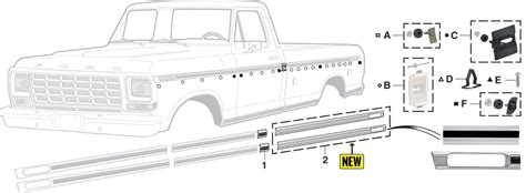 Upper Side Molding LMC Truck