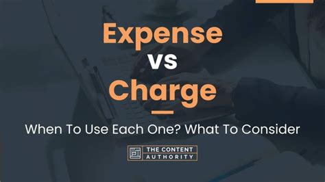 Expense Vs Charge When To Use Each One What To Consider