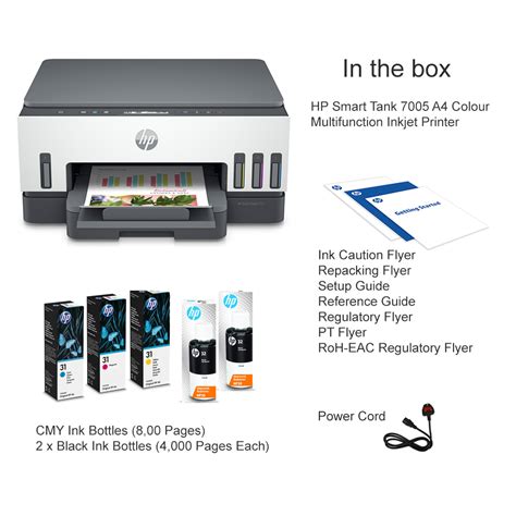 Hp Smart Tank A Colour Multifunction Inkjet Printer B A