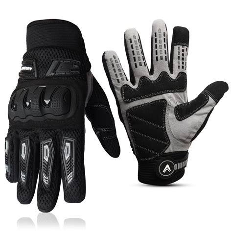Bike Riding Hand Gloves Accessories for Men | Full Finger Gloves with
