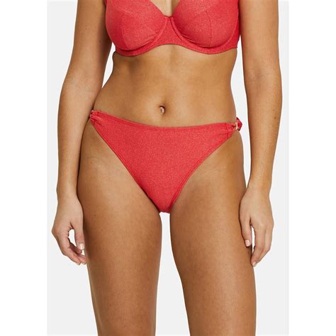 Bask In Bliss Recycled Bikini Bottoms Red Sans Complexe La Redoute