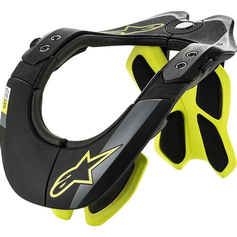 Neck Brace BNS TECH 2 ALPINESTARS Noir Jaune Fluo MOTO AXXE FR