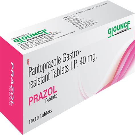 Prazol Tablets Glounce Pharmaceuticals