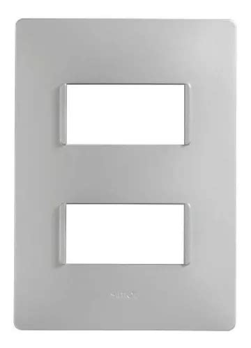 Placa M Dulos Plata Con Soporte Color Blanco Simon Mercadolibre