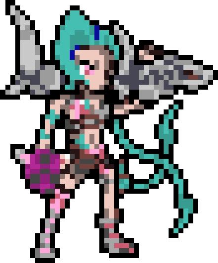 Download Lol Jinx Pixel Art Jinx Transparent Png Download Seekpng